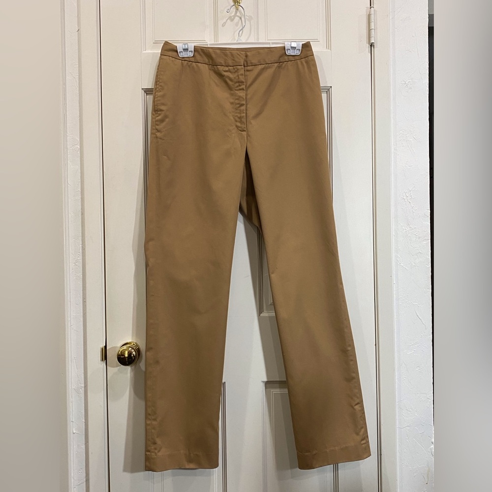 Land’s End tan crispy cotton pants